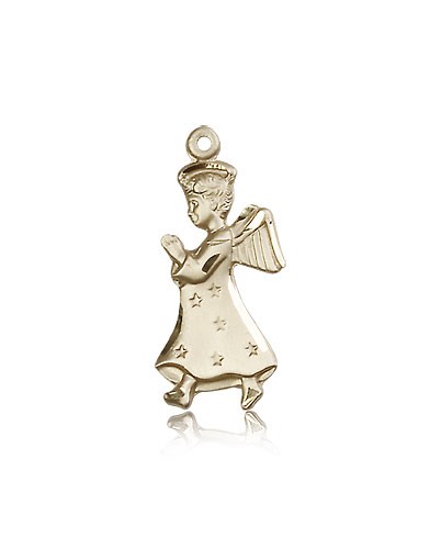 Angel Medal, 14 Karat Gold - 14 KT Yellow Gold