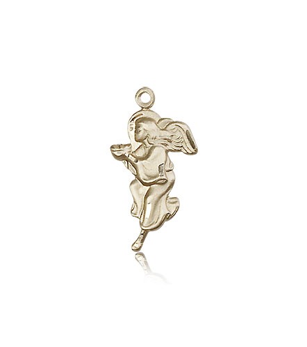 Guardian Angel Medal, 14 Karat Gold - 14 KT Yellow Gold