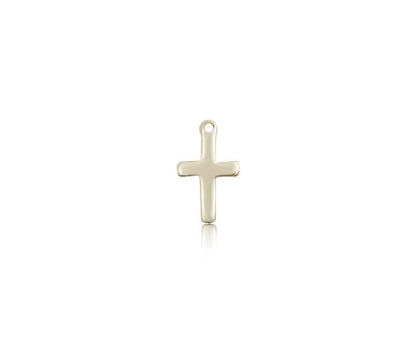 Cross Pendant, 14 Karat Gold - 14 KT Yellow Gold