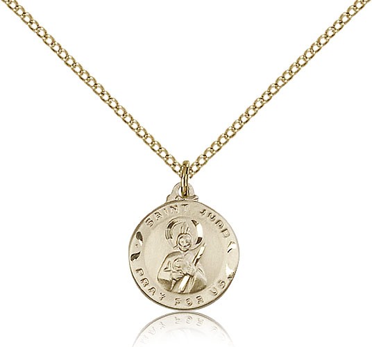 St. Jude Medal, Gold Filled - Gold-tone