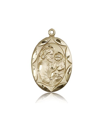 St. Joseph Medal, 14 Karat Gold - 14 KT Yellow Gold