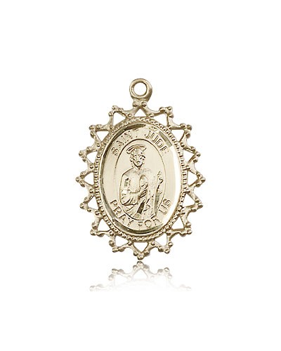 St. Jude Medal, 14 Karat Gold - 14 KT Yellow Gold