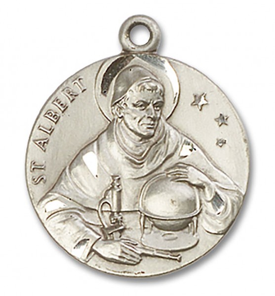 St. Albert the Great Medal, Sterling Silver - No Chain