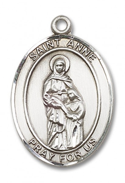 St. Anne Medal, Sterling Silver, Large - No Chain