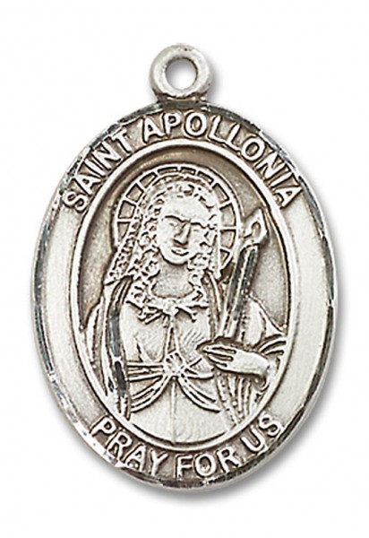 St. Apollonia Medal, Sterling Silver, Large - No Chain