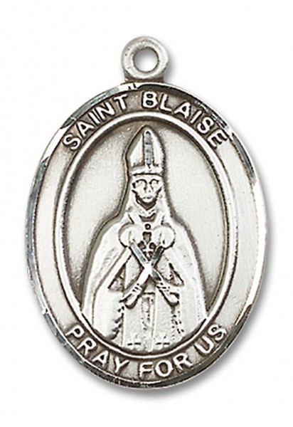 St. Blaise Medal, Sterling Silver, Large - No Chain