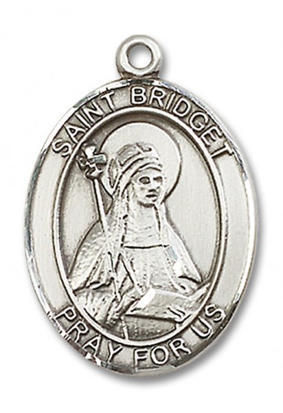 St. Bridget of Sweden Medal, Sterling Silver, Large - No Chain