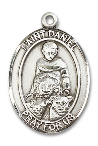 St. Daniel Medal, Sterling Silver, Large - No Chain