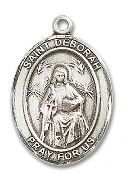 St. Deborah Medal, Sterling Silver, Large - No Chain
