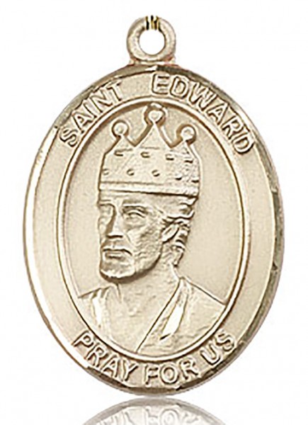 St. Edward the Confessor Medal, Gold Filled, Large - No Chain