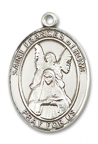 St. Frances of Rome Medal, Sterling Silver, Large - No Chain