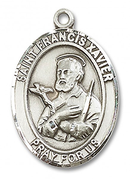 St. Francis Xavier Medal, Sterling Silver, Large - No Chain