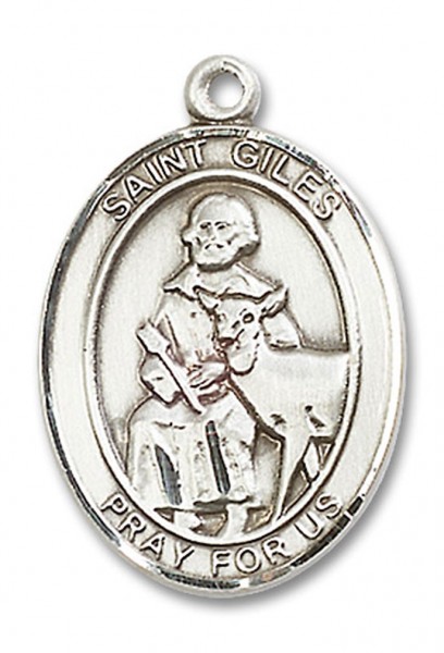 St. Giles Medal, Sterling Silver, Large - No Chain