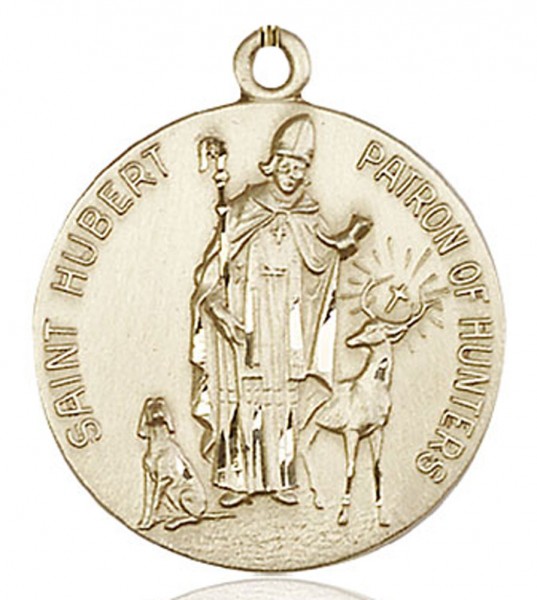 St. Hubert of Liege Medal, Gold Filled - No Chain