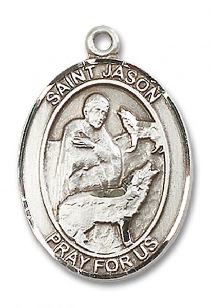 St. Jason Medal, Sterling Silver, Large - No Chain