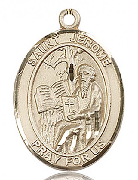 St. Jerome Medal, Gold Filled, Large - No Chain