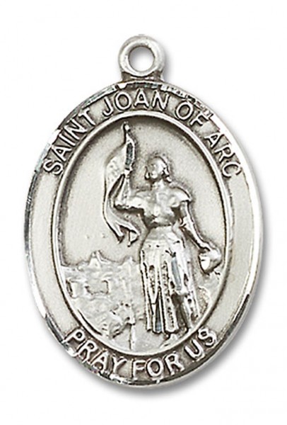 St. Joan of Arc Air Force Medal, Sterling Silver, Large - No Chain