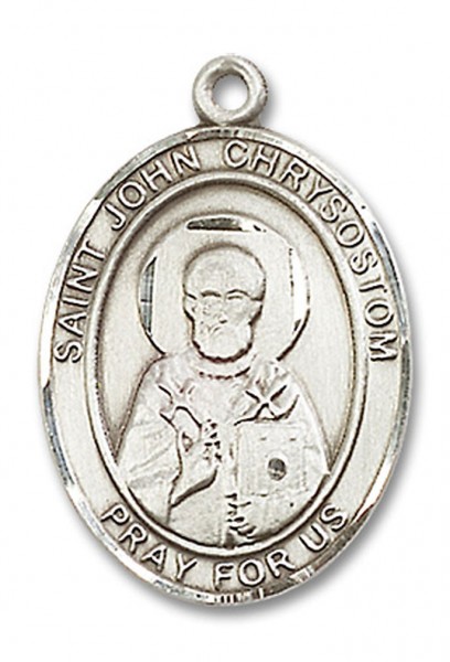 St. John Chrysostom Medal, Sterling Silver, Large - No Chain