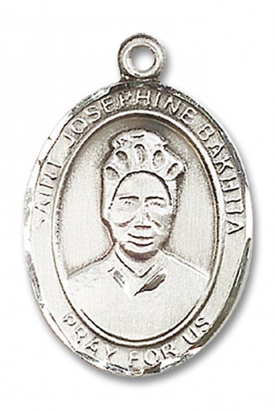 St. Josephine Bakhita Medal, Sterling Silver, Large - No Chain