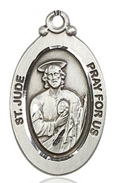 St. Jude Medal, Sterling Silver - No Chain