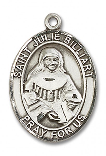St. Julie Billiart Medal, Sterling Silver, Large - No Chain
