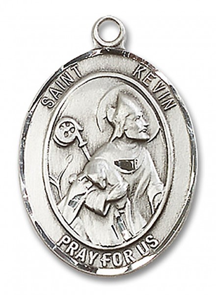 St. Kevin Medal, Sterling Silver, Large - No Chain