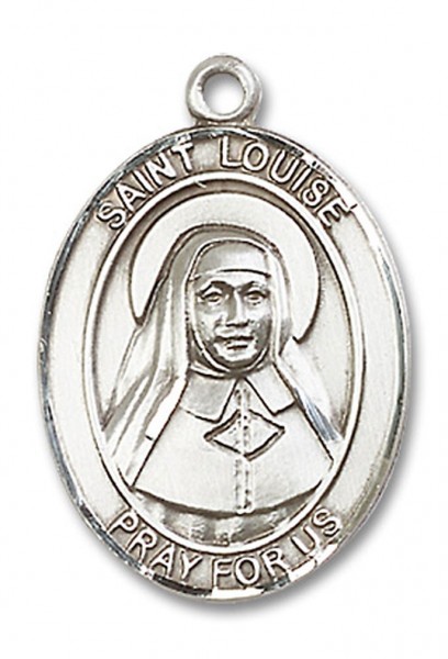 St. Louise De Marillac Medal, Sterling Silver, Large - No Chain