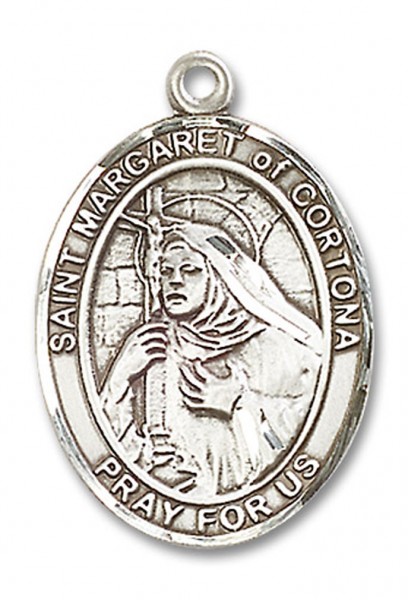 St. Margaret of Cortona Medal, Sterling Silver, Large - No Chain
