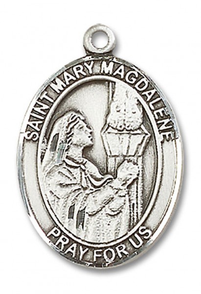 St. Mary Magdalene Medal, Sterling Silver, Large - No Chain