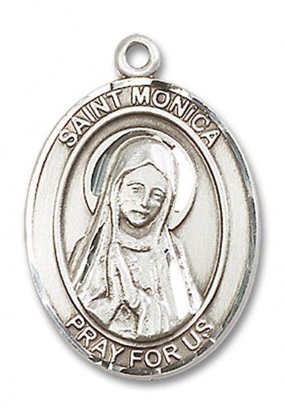 St. Monica Medal, Sterling Silver, Large - No Chain