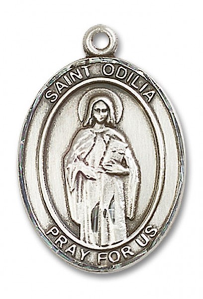 St. Odilia Medal, Sterling Silver, Large - No Chain