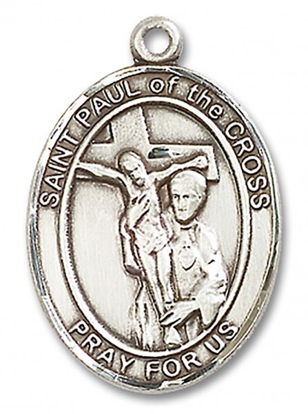 St. Paul of the Cross Medal, Sterling Silver, Large - No Chain
