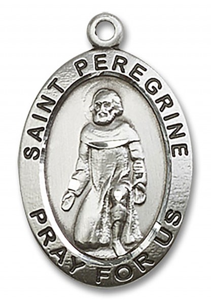 St. Peregrine Medal, Sterling Silver - No Chain