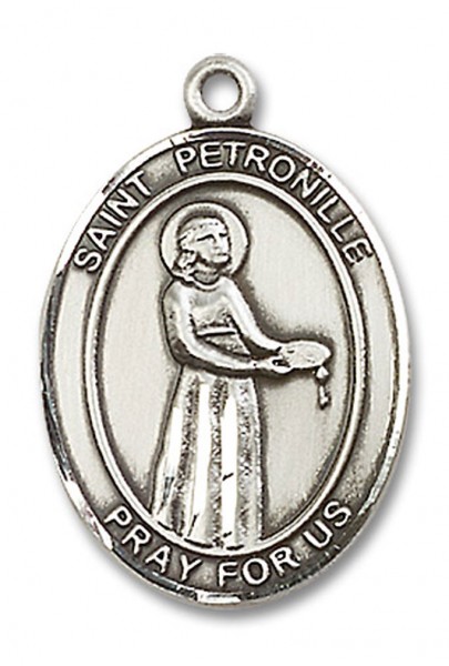 St. Petronille Medal, Sterling Silver, Large - No Chain