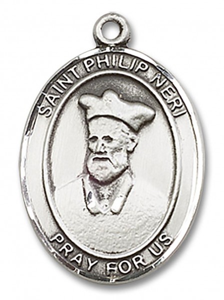 St. Philip Neri Medal, Sterling Silver, Large - No Chain