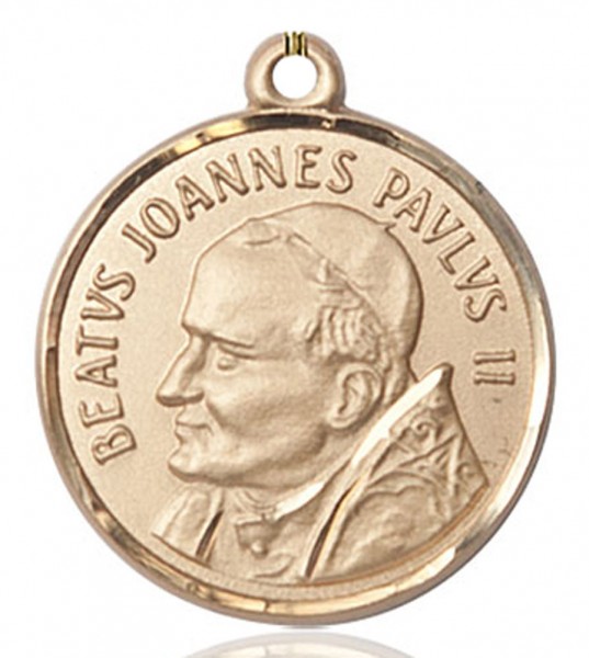 St. Pope John Paul II Medal, Gold Filled - No Chain
