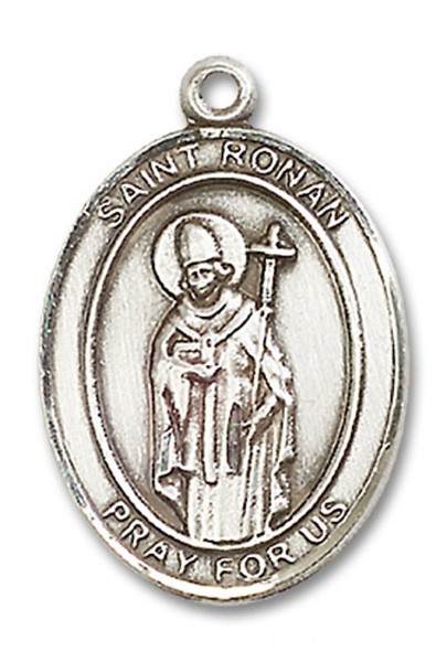 St. Ronan Medal, Sterling Silver, Large - No Chain