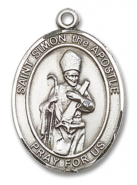 St. Simon Medal, Sterling Silver, Large - No Chain