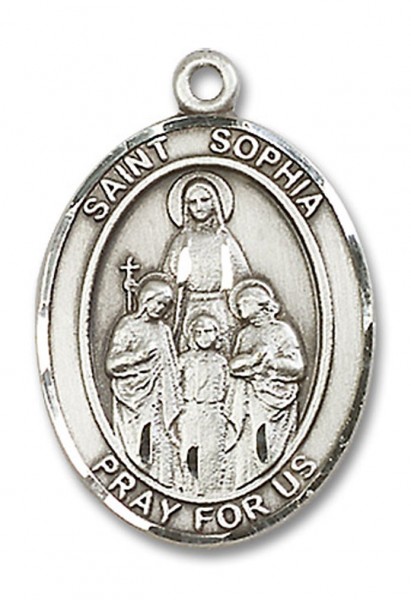St. Sophia Medal, Sterling Silver, Large - No Chain