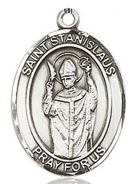 St. Stanislaus Medal, Sterling Silver, Large - No Chain
