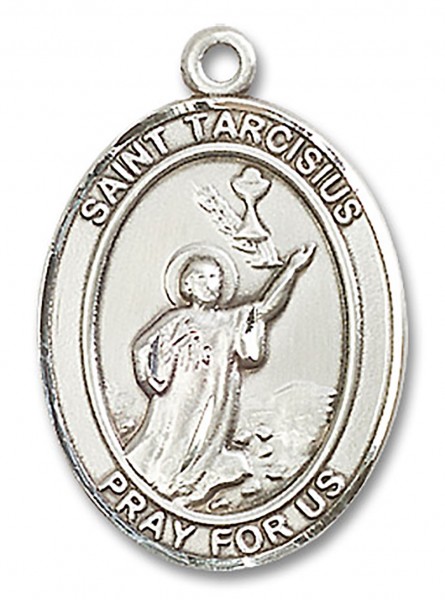 St. Tarcisius Medal, Sterling Silver, Large - No Chain