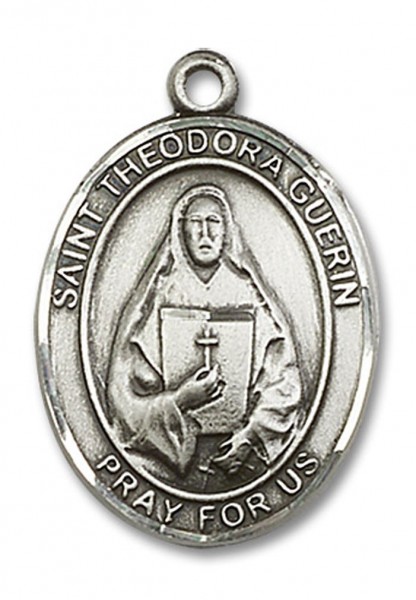 St. Theodore Guerin Medal, Sterling Silver, Large - No Chain