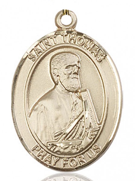 St. Thomas the Apostle Medal, Gold Filled, Large - No Chain