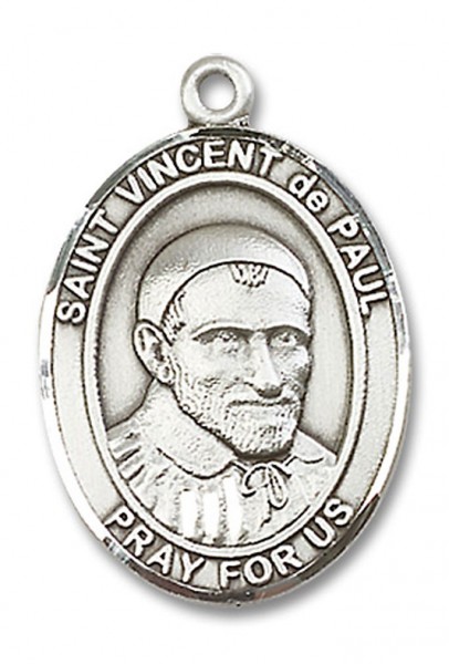 St. Vincent de Paul Medal, Sterling Silver, Large - No Chain