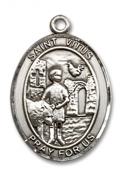 St. Vitus Medal, Sterling Silver, Large - No Chain