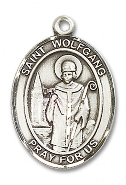 St. Wolfgang Medal, Sterling Silver, Large - No Chain