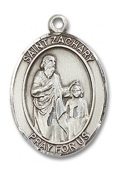 St. Zachary Medal, Sterling Silver, Large - No Chain
