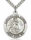 Caridad Del Cobre Medal, Sterling Silver