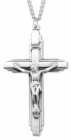 Men's Large Sterling Silver Crucifix Pendant