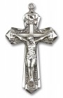 Crucifix Pendant, Sterling Silver